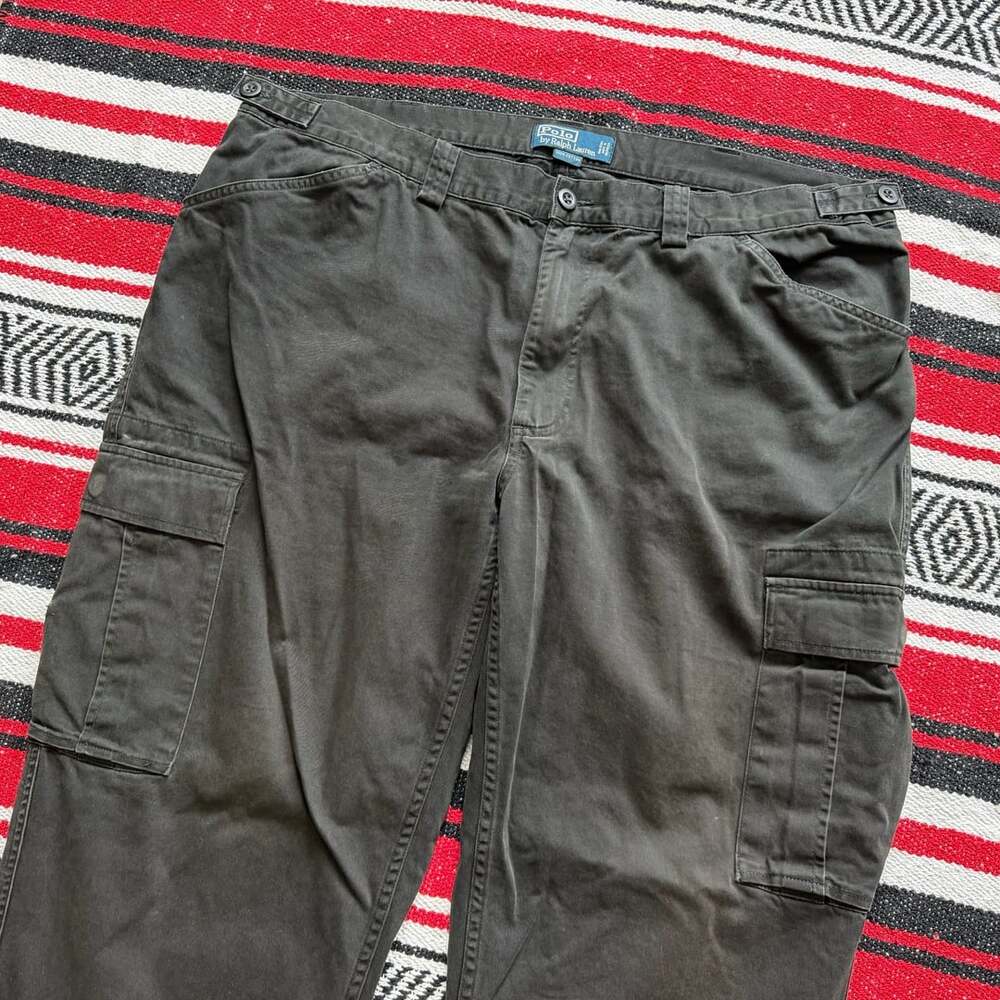Rare Vintage Baggy Polo Ralph Lauren Cargo Chinos Sz 40/32